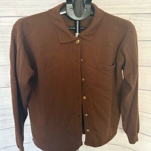 Talbots Merino Wool Brown Sweater